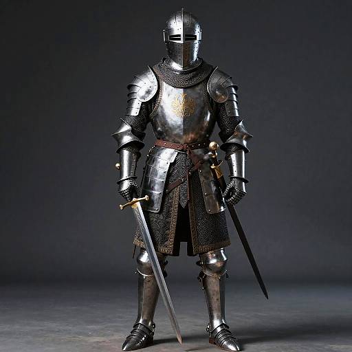 Medieval Swordsman in Armor