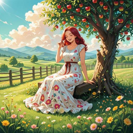 Joyful Woman Twirling in Nature Joyful Woman Twirling in Nature
