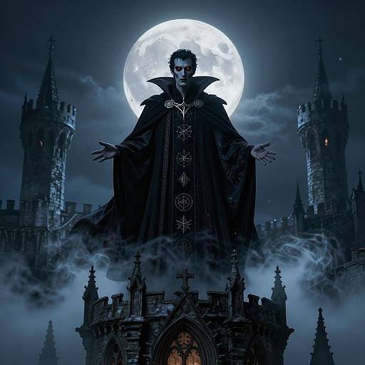 Vampire Overlord on Gothic Castle