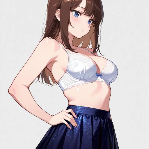 Stylish Brunette in Intricate Fashion Stylish Brunette in Intricate Fashion