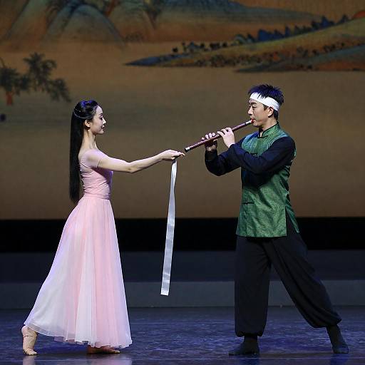 Graceful Dance Between Cultures on Stage