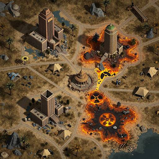 Post-Apocalyptic Wasteland Map Generator