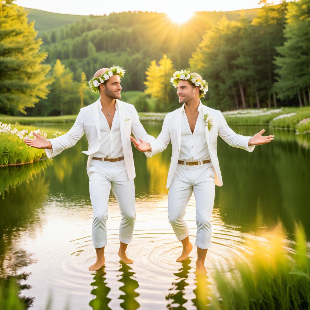 Joyous Midsummer Dance in Nature