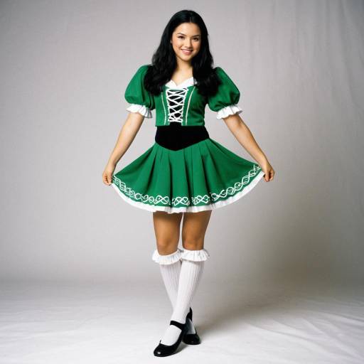 Realistic Irish Step Dancing Costume for Girl