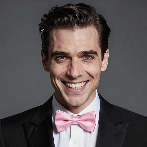 Surreal Portrait of a Grinning Man