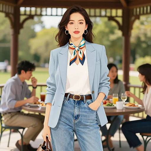 Stylish Business Casual Woman Portrait