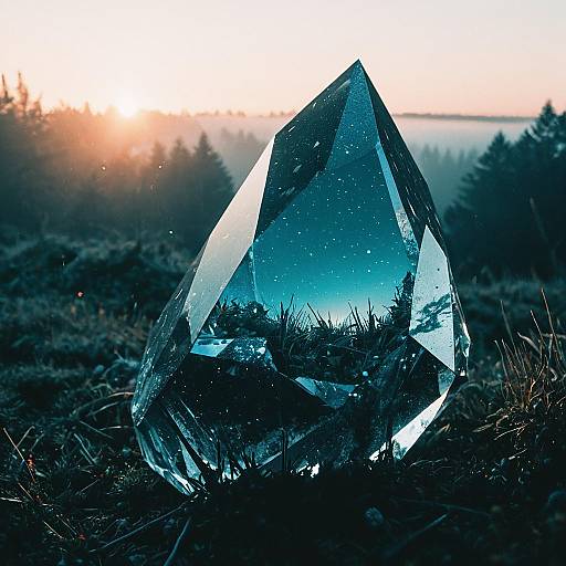 Cinematic Shimmering Crystalline Dawn on 35mm