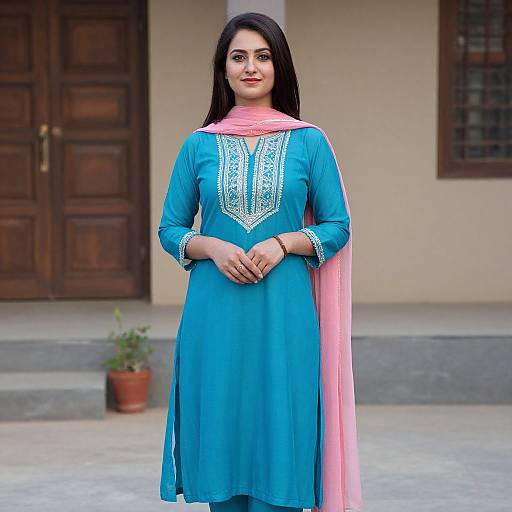 Elegant Blue Salwar Suit Design