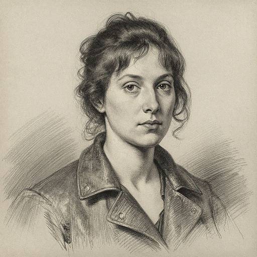 Detailed Graphite Portrait of Woman