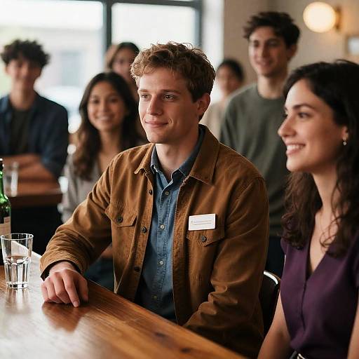 Vibrant Bar Scene with Lively Characters