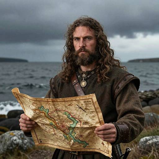 Detailed Viking Explorer Portrait