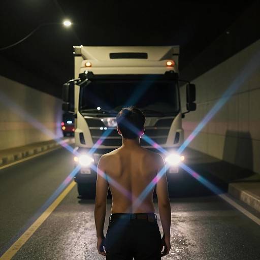 Mysterious Encounter in a Dark Tunnel