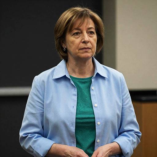 Middle-Aged Woman in Indoor Setting