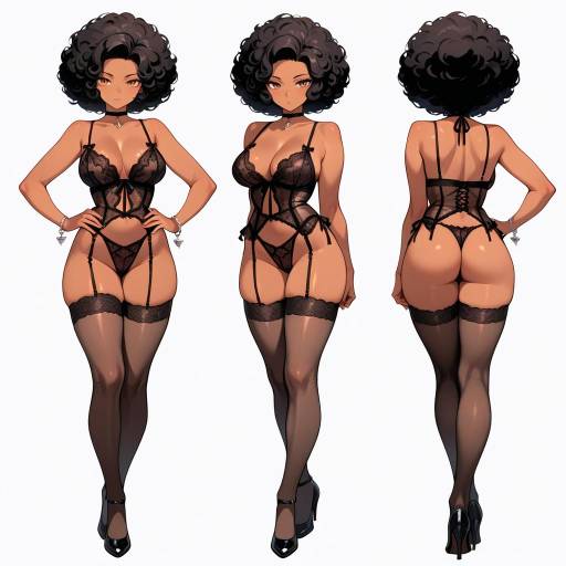 Elegant Curvy Beauty in Lingerie Elegant Curvy Beauty in Lingerie