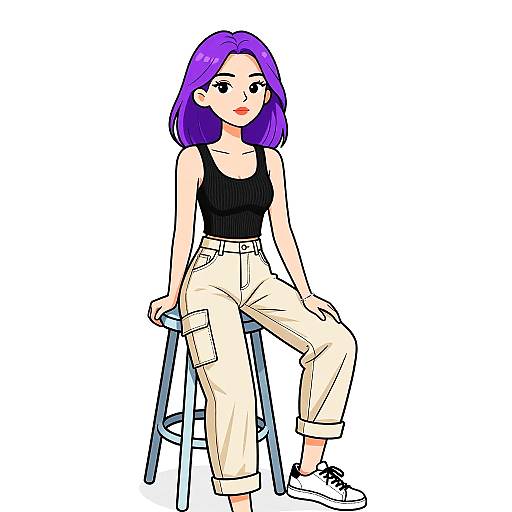 Contemporary Casual Woman Pose