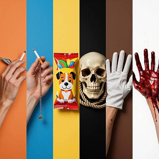 Dramatic Six-Panel Visual Narrative