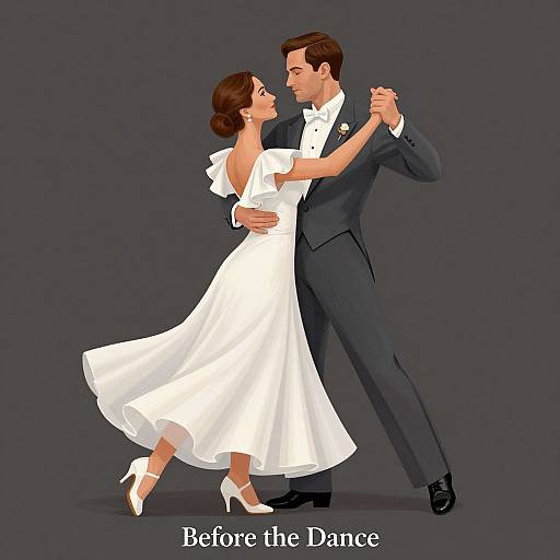 Elegant Couple Before the Dance