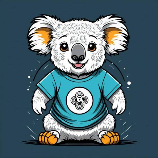 Dizzy Koala Cartoon Vector