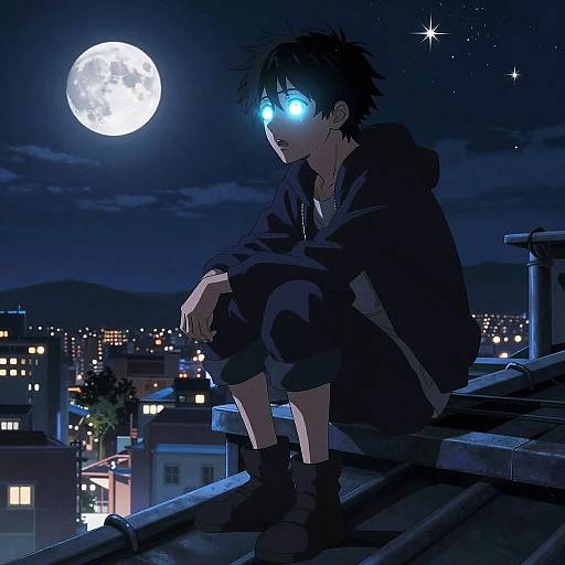 Iruma's Moonlit Mystical Rooftop
