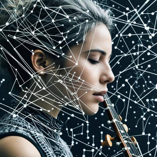 Bioengineered Musician Portrait with DNA Patterns