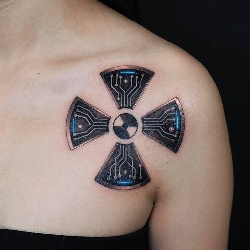 Radiation Circuit Tattoo Design