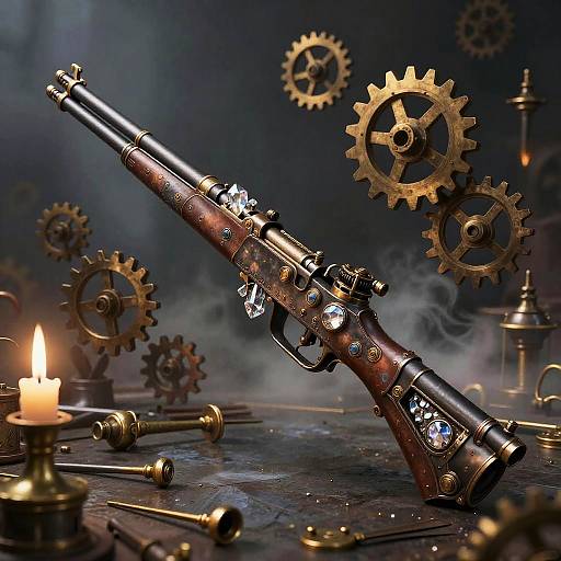 Steampunk Crystal Rifle in Workshop