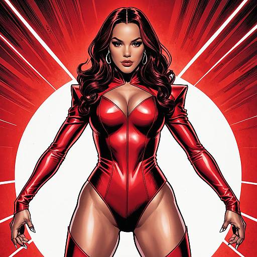 Rihanna as Scarlet Witch Comic Cover Art