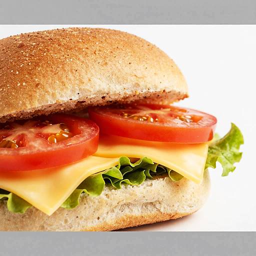 Close-Up of Colorful Sandwich