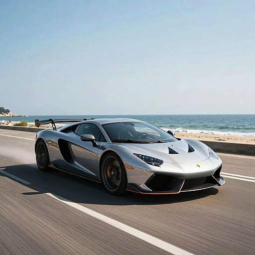 Seaside Widebody Supercar in Motion