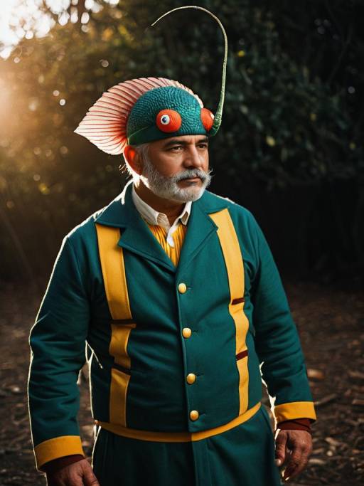 Realistic Man Cosplaying as Pesci