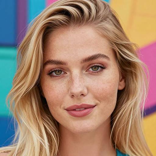 Blonde Hazel-Eyed Female Portrait