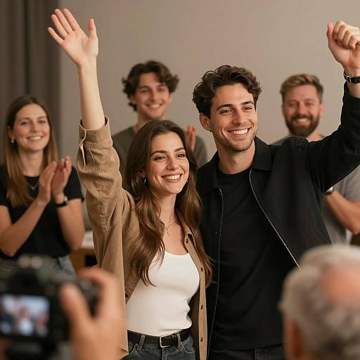 Joyful Celebration with Smiling Participants