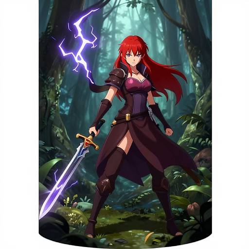 Samurai Red Mage Casting Spells