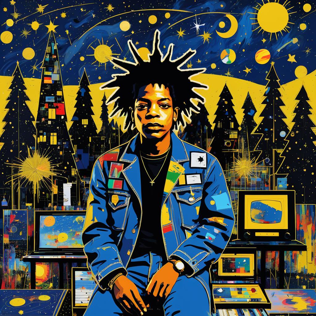 Basquiat's Take on Starry Night