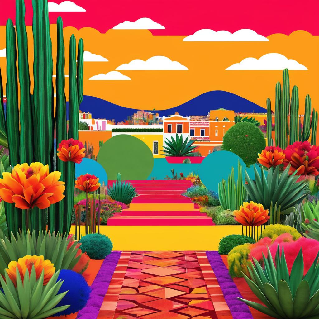 Vibrant Cultural Landscapes Inspired by Frida Kahlo