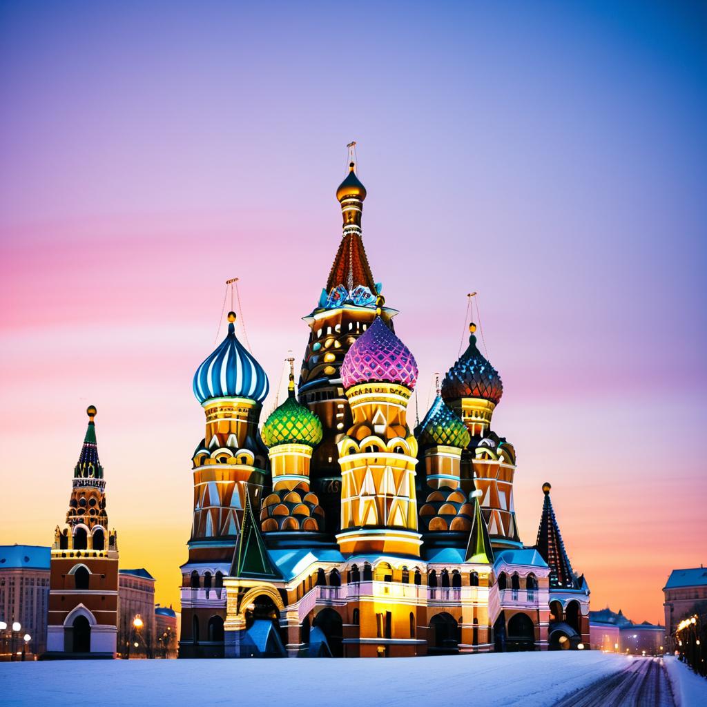 St. Basil's Cathedral at Dusk