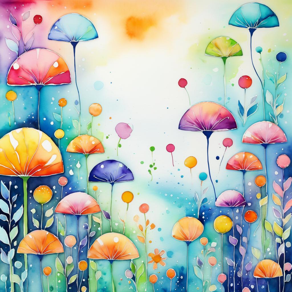 Whimsical Dreams: A Watercolor Fantasy