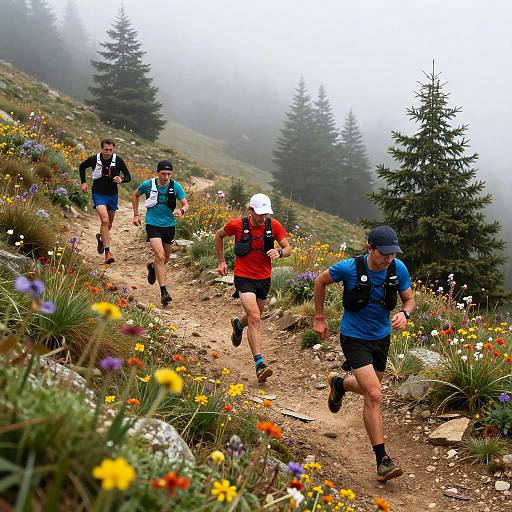 Mountain Crosslauf Race at Dawn