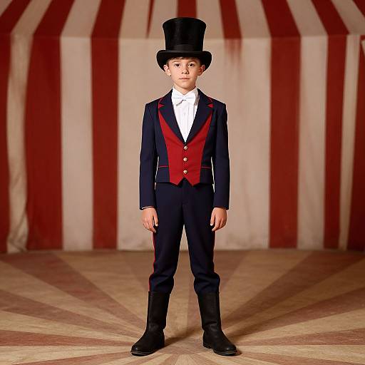 Male Circus Performer in Top Hat