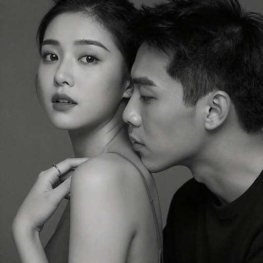 Intimate Black and White Portrait