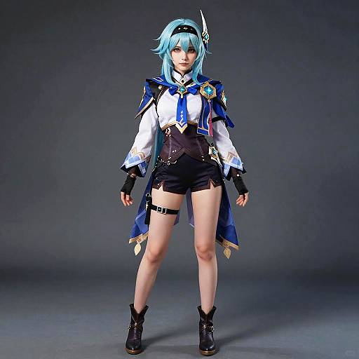 Realistic Full-Body Eula Portrait