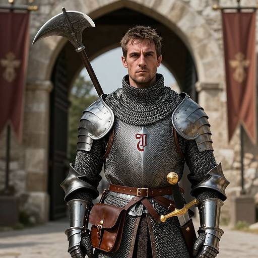 Detailed Medieval Knight Portrait