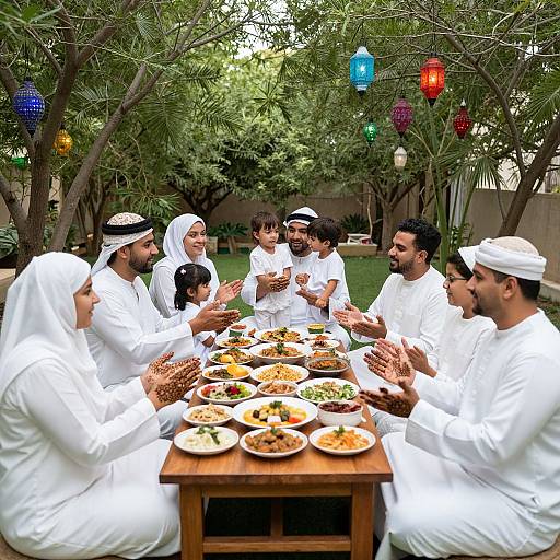 Joyful Sallah Family Garden Celebration