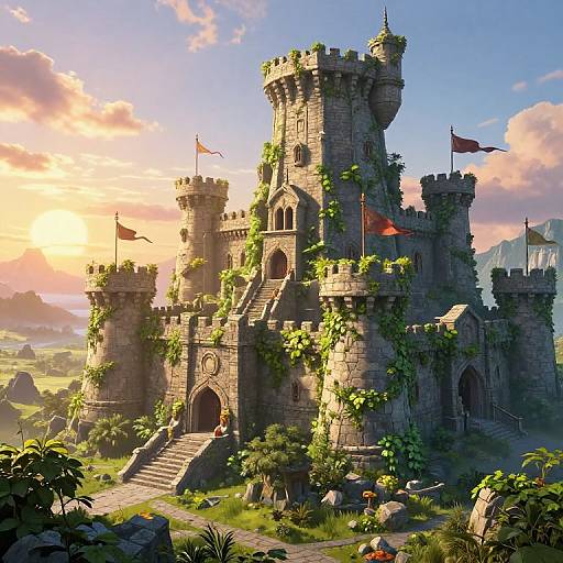 Majestic Bolduan Fortress at Sunrise