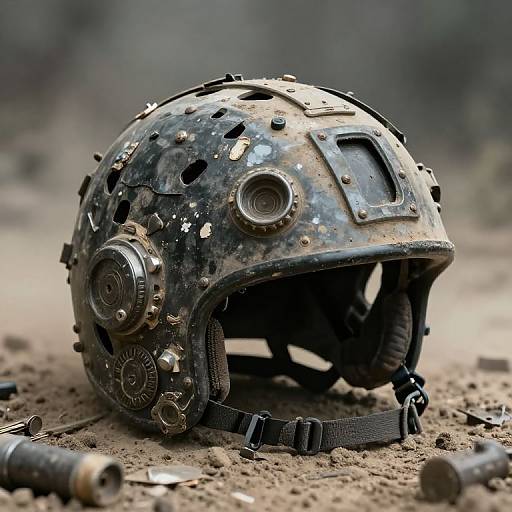 Post-Apocalyptic Survivor Helmet Assembly