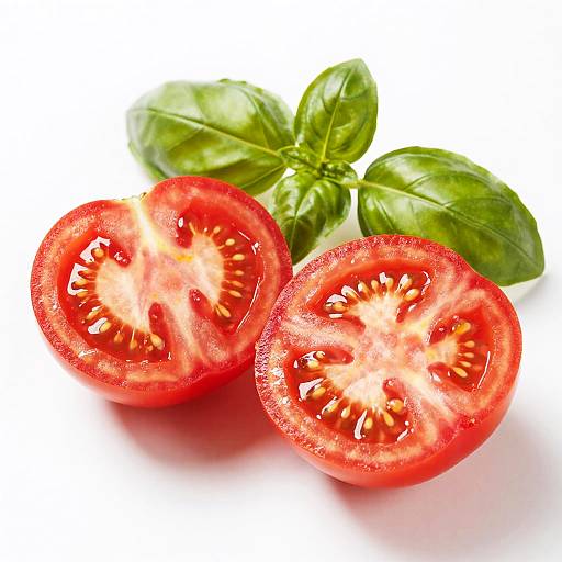 Fresh Tomato Slices with Basil