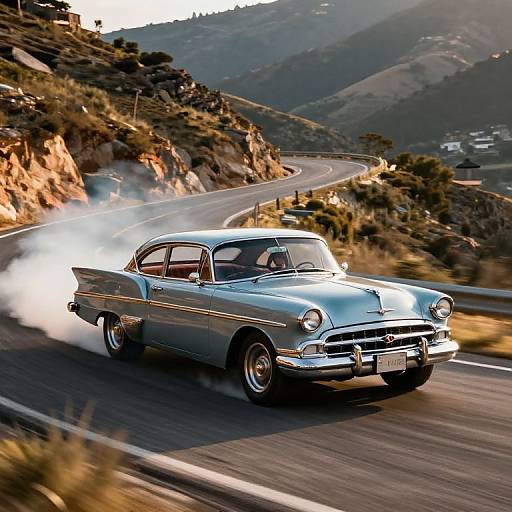 Lalo Salamanca Drifting Vintage Car