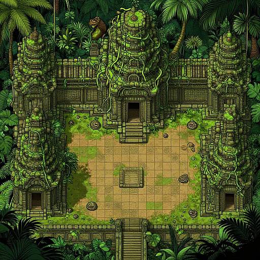 Ancient Jungle Temple Tilemap