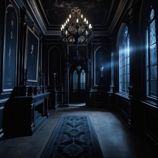 Dark Gothic Mansion Interior
