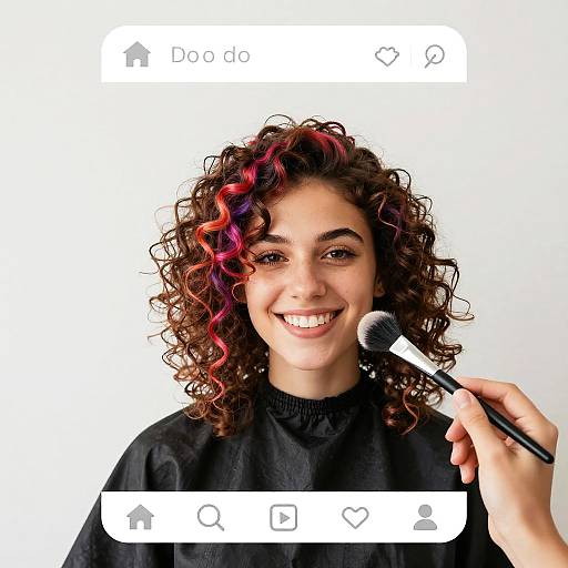 Vibrant Curly Hair AR Makeover
